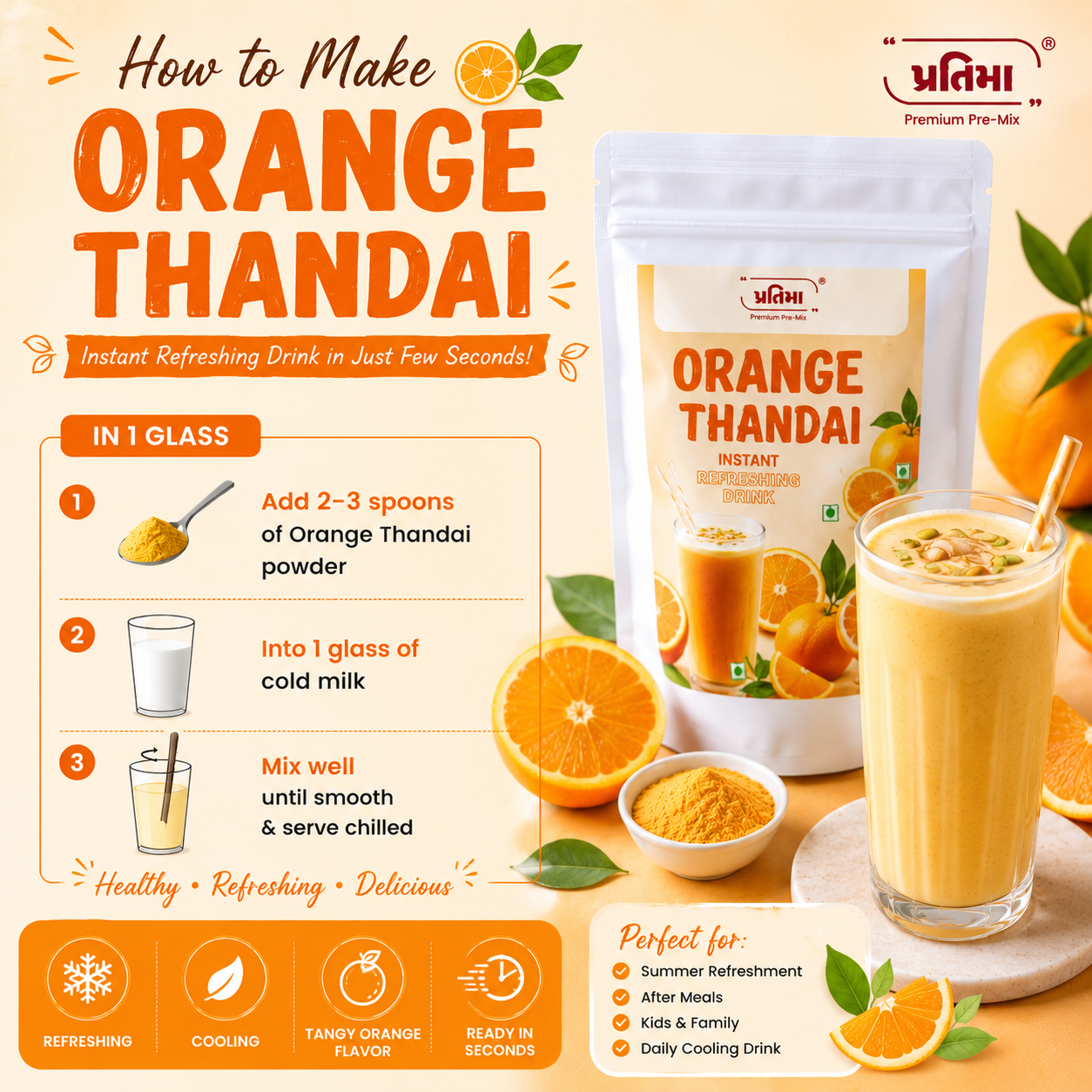Premium Instant Thandai – 5 Delicious Flavours