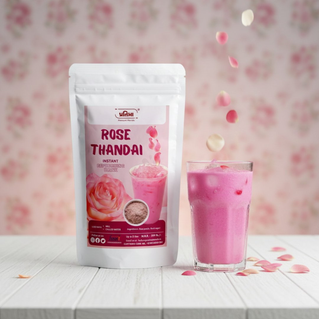 Rose Thandai – Refreshing Rose Drink Mix (150gm)